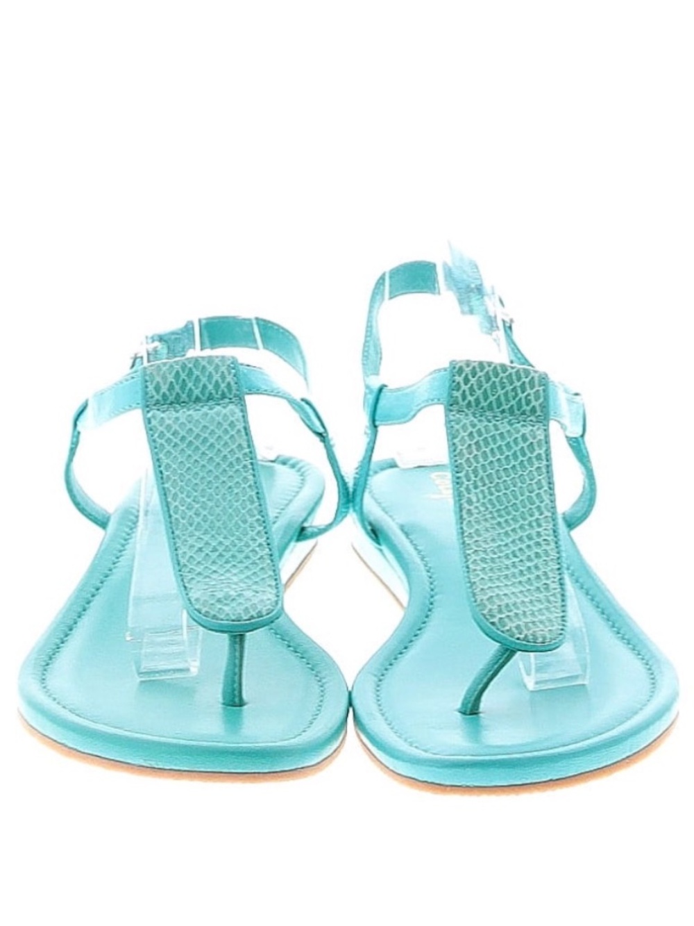 Cole Haan teal leather thong sandals—Size 8